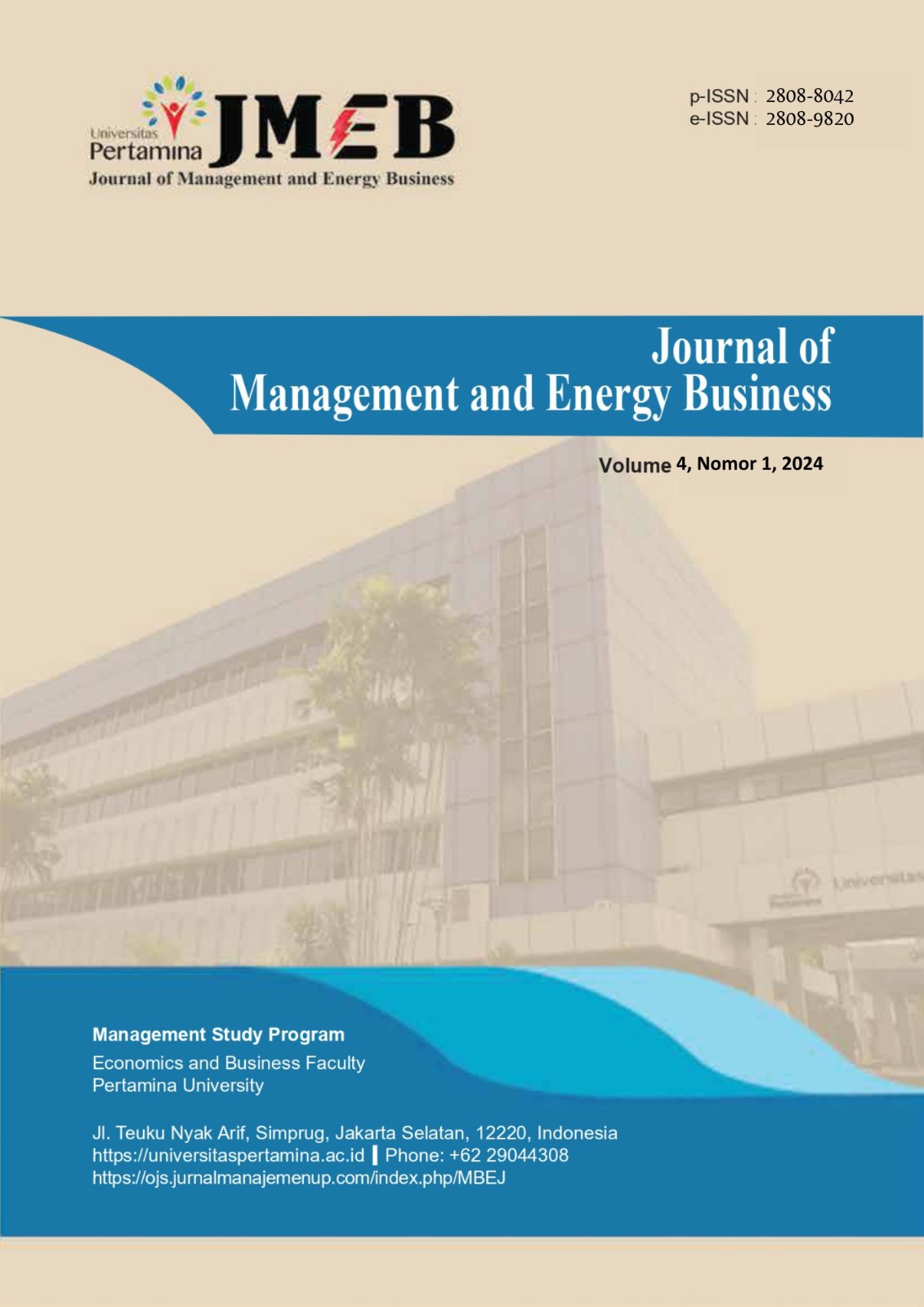 					View Vol. 4 No. 1 (2024): Journal of Management and Energy Business
				