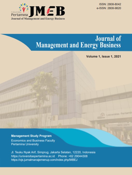 The Journal of Management and Energy Business covers all aspects of management research especially for research in managing energy business from both primary and renewable sources. Storage and distribution; marketing planning and management; financing management energy business; and optimize human resource management in energy business are also the main concern of this journal. The journal covers any research area relevant such as: